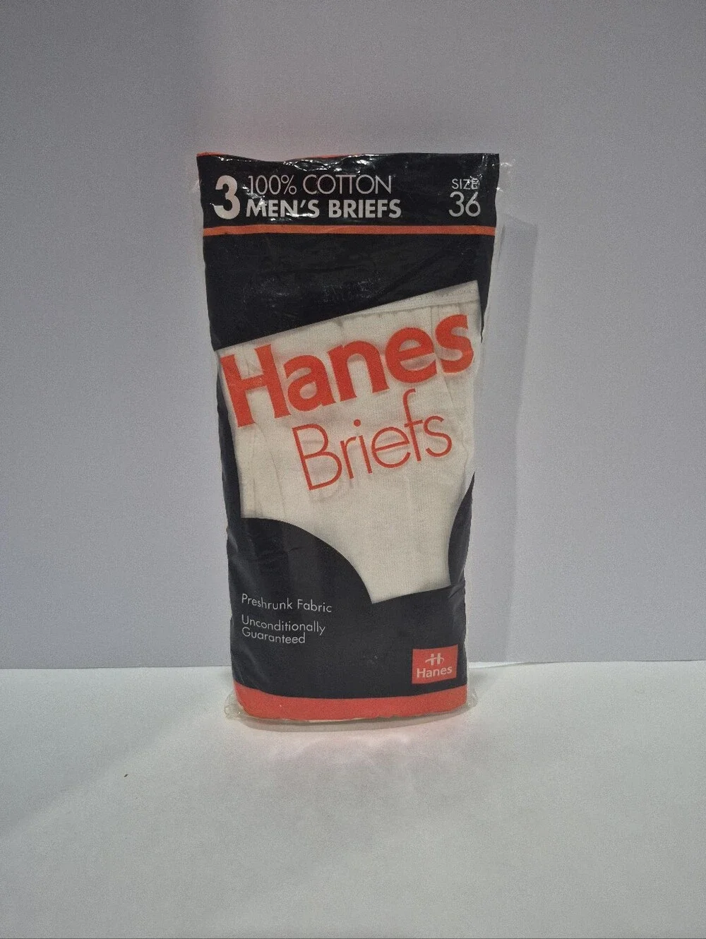 Vintage Men's Hanes Briefs Size 36 New & Sealed